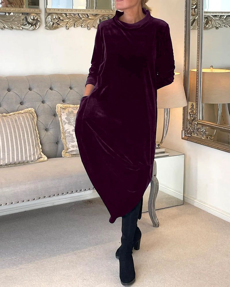 EB | Tulip Style Samt Kleid