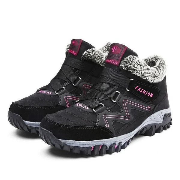 EB | Damen Winter Villi Leder Plattform Stiefel