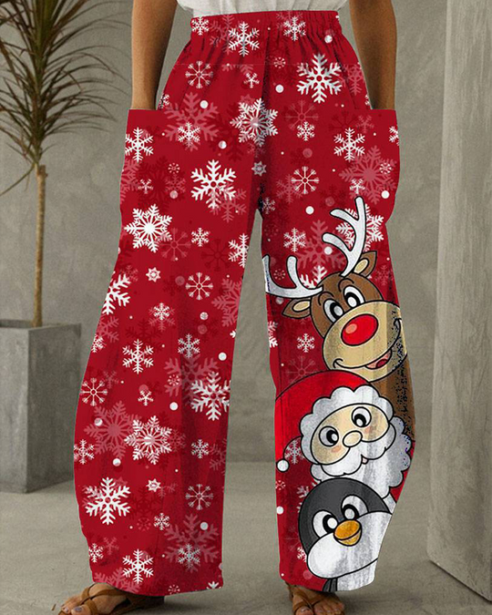 EB | Weihnachtsdruck Freizeit Hose