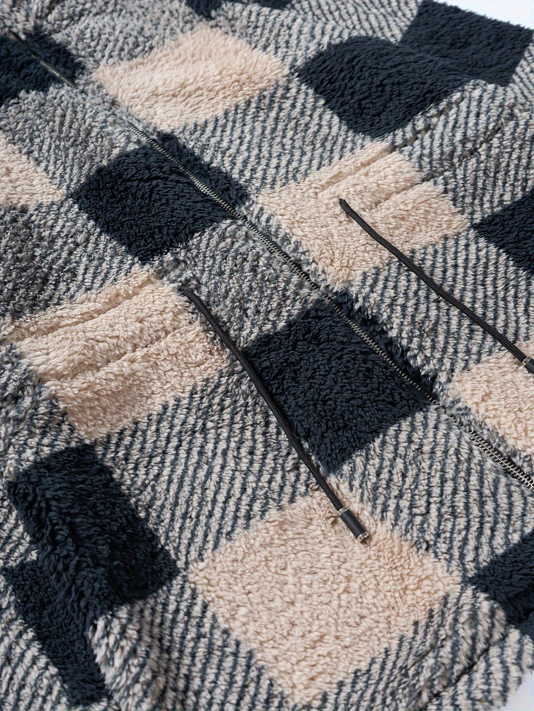 EB | Karierte Jacke Aus Weichem Material Polyester Bequem und Stilvoll