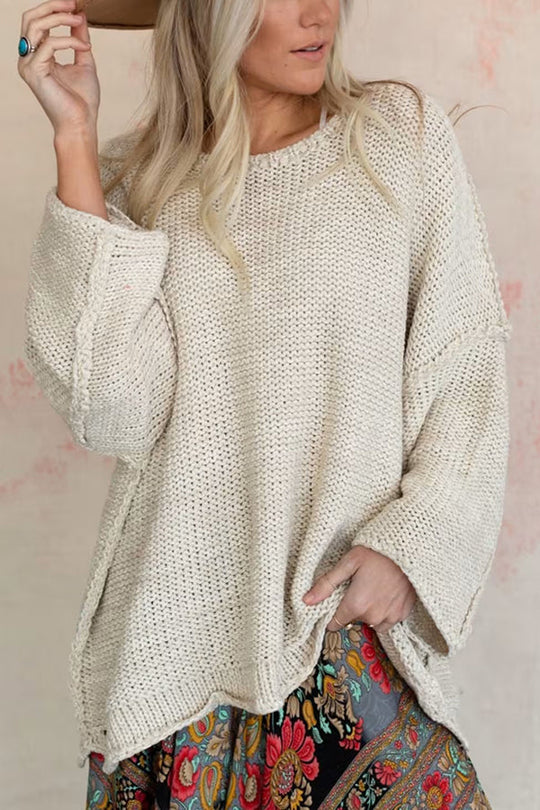 EB | Strickpullover mit Rundhalsausschnitt für täglichen Komfort