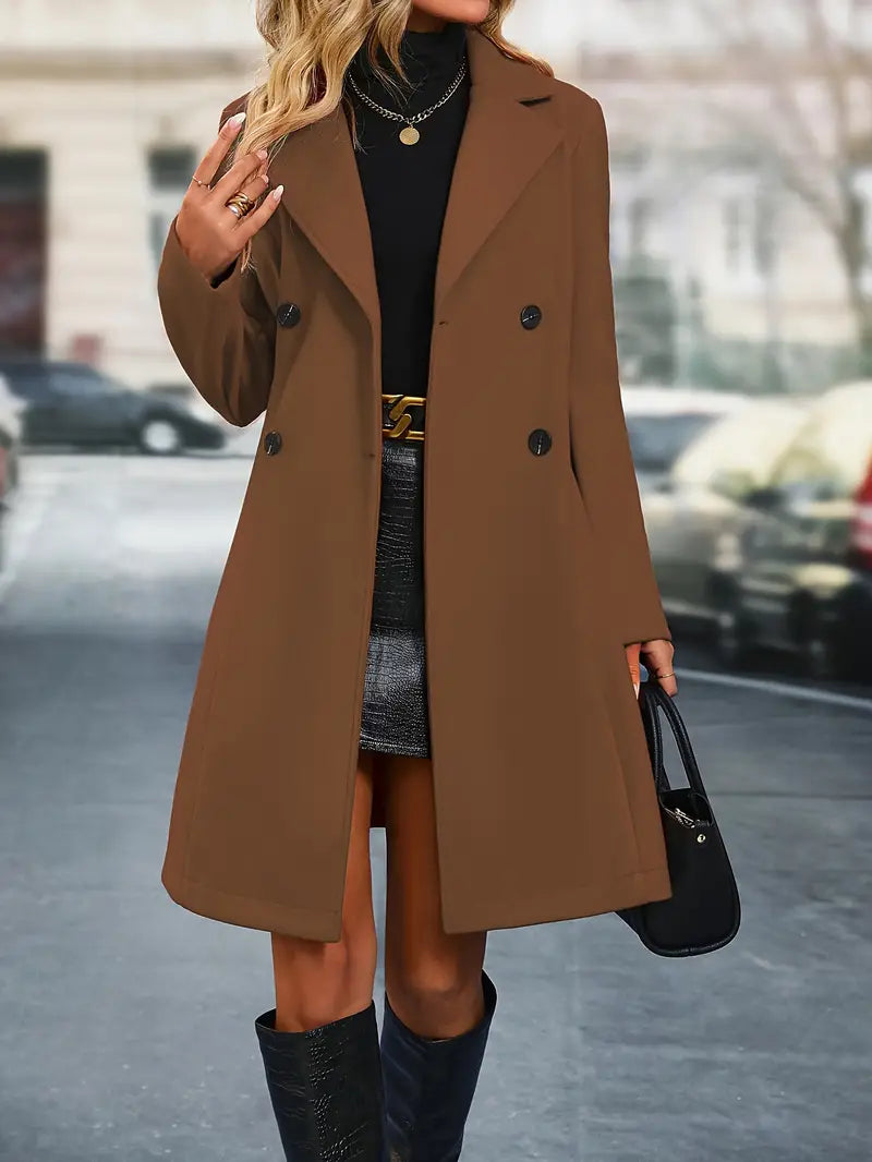 EB | Damen Doppelreihiger Trenchcoat
