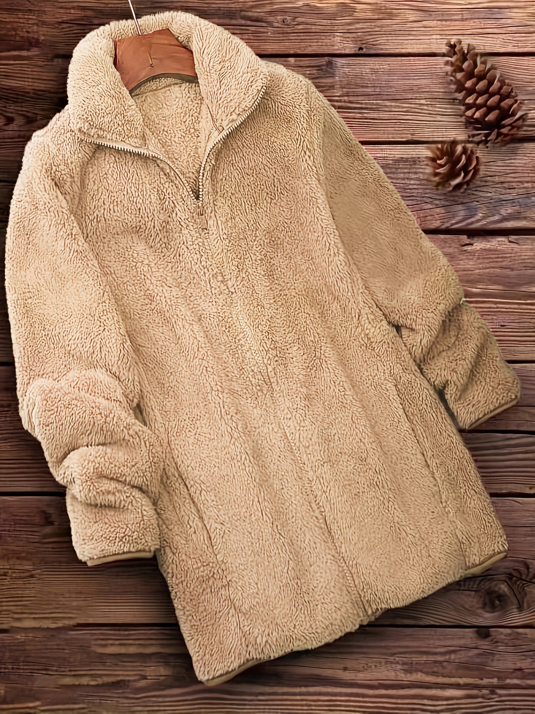 EB | Plüschjacke Polyester Weich und Warm