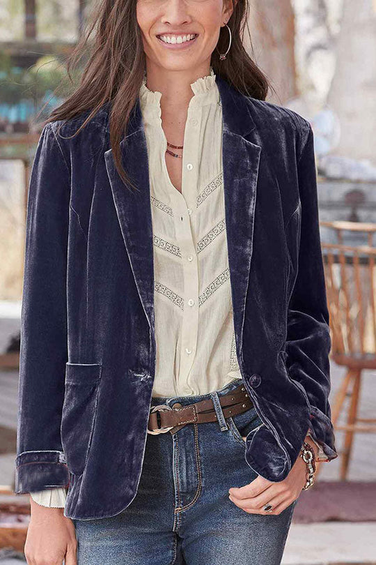 EB | Samt Cropped Top kleine Blazer