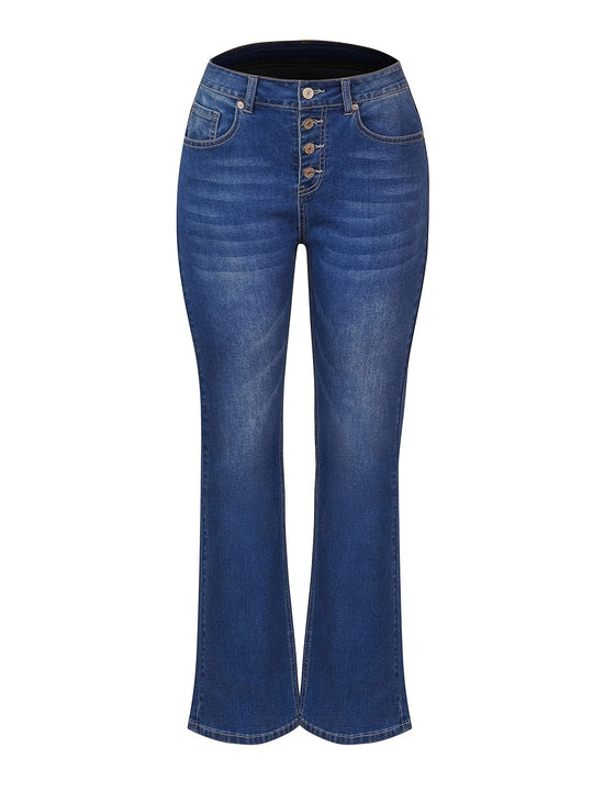 EB | Geprägte Schrittknopf Hosen Röcke Denim Hosen