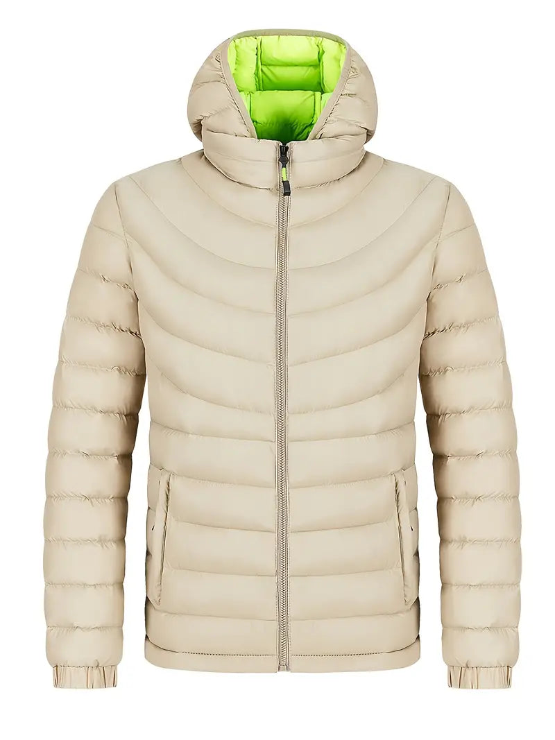 EB | Herrenjacke mit Geradem Kragen Gefüttert für Herbst und Winter