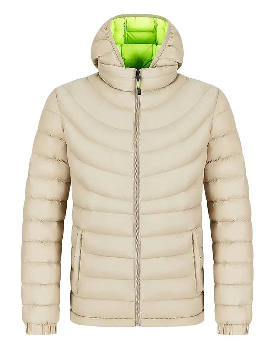 EB | Herrenjacke mit Geradem Kragen Gefüttert für Herbst und Winter