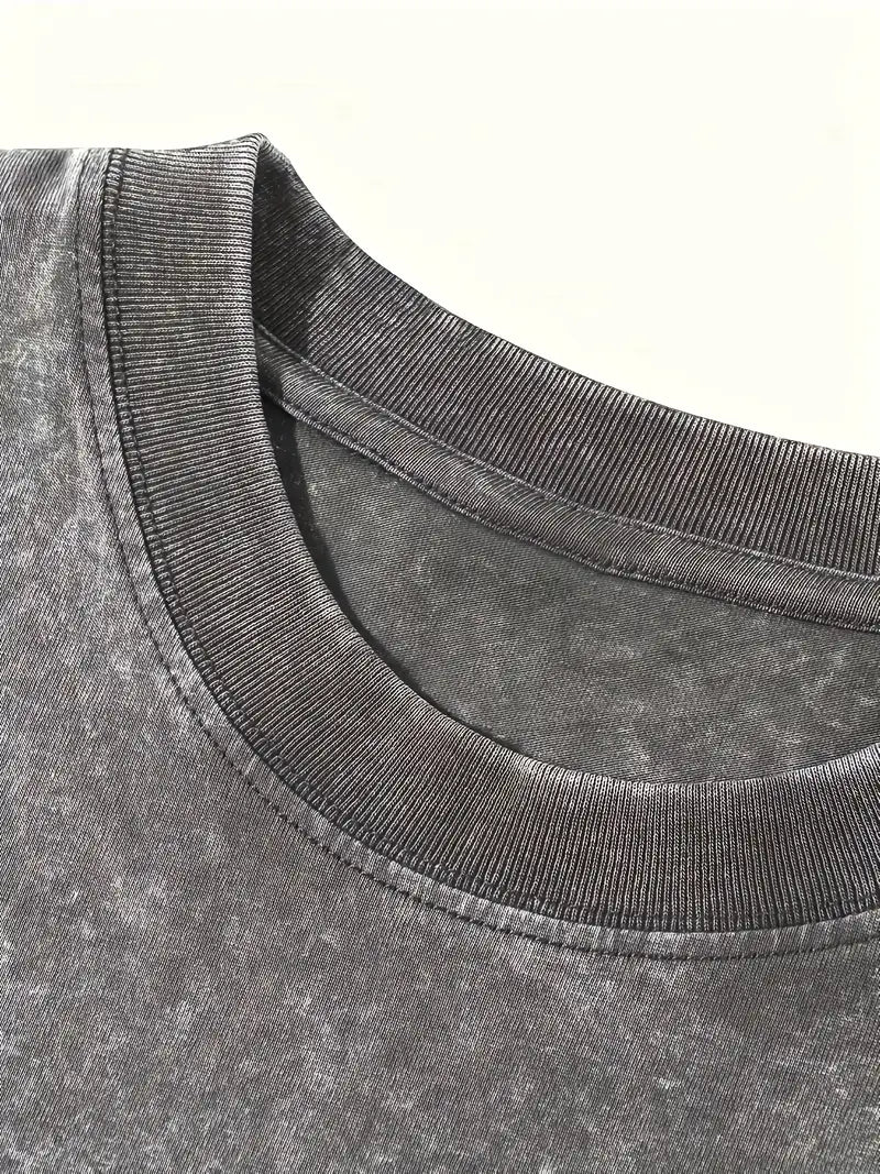 EB | Baumwoll-T-Shirt mit Rundhalsausschnitt
