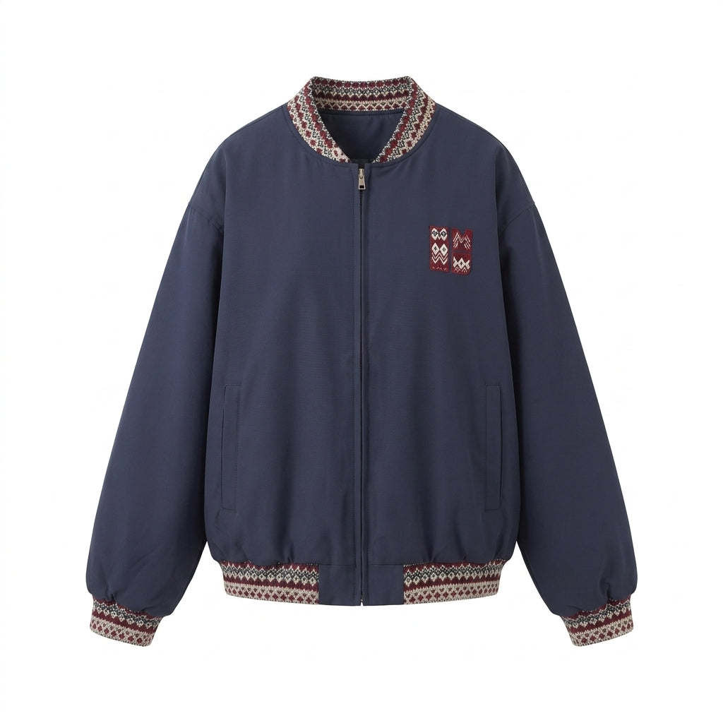 Damen nan kurzer wattierter Boxy-Puffer mit weichem Microfleece-Innenkragen und verdecktem Reißverschluss EB