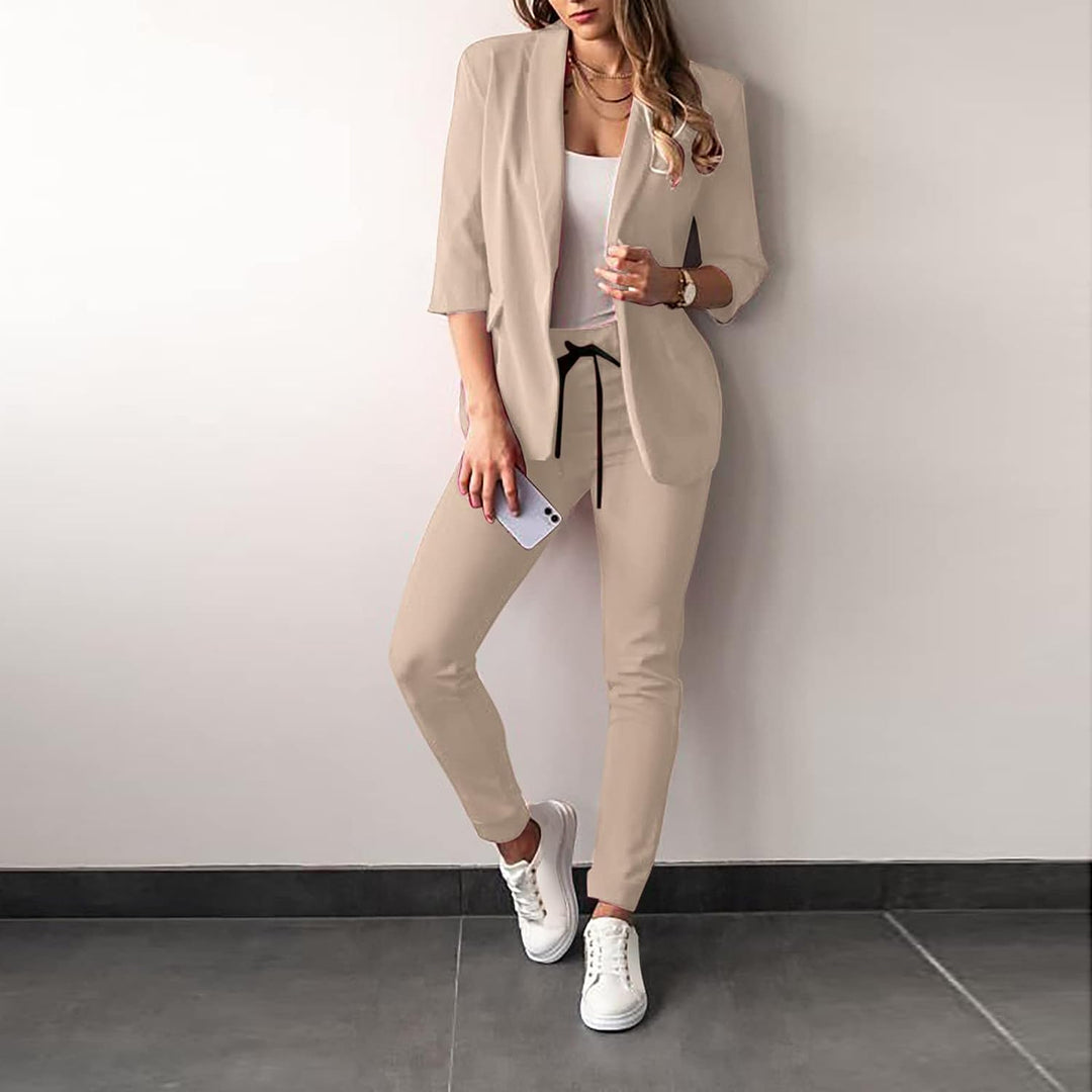 EB | 2-teiliges Damenanzug Stilvoller Blazer und Hose für Damen