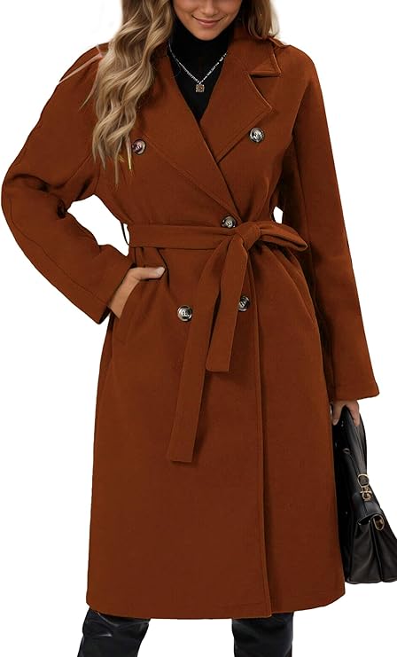 EB | Klassischer Damen Trenchcoat Mit Doppelknopfverschluss
