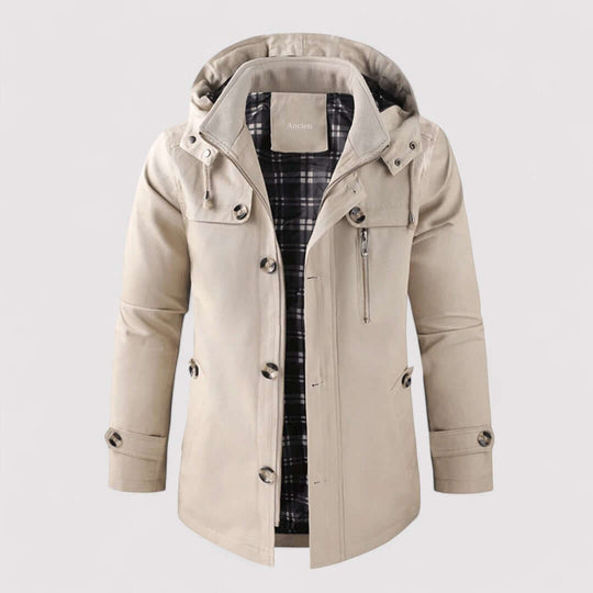 EB | Herren wasserdichte Winterjacke mit Kapuze