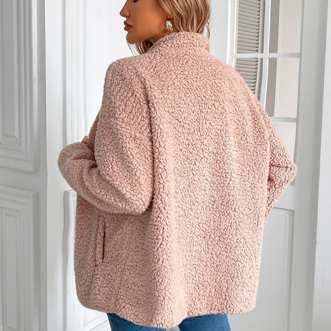 EB | Lässige Winter Zip-Up Fuzzy Jacke für Damen