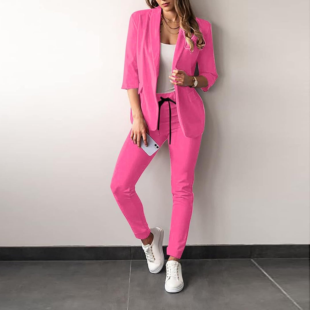 EB | 2-teiliges Damenanzug Stilvoller Blazer und Hose für Damen