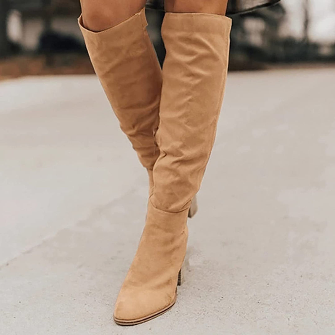 EB - Hochwertige Stiefel aus weichem mit Absatz