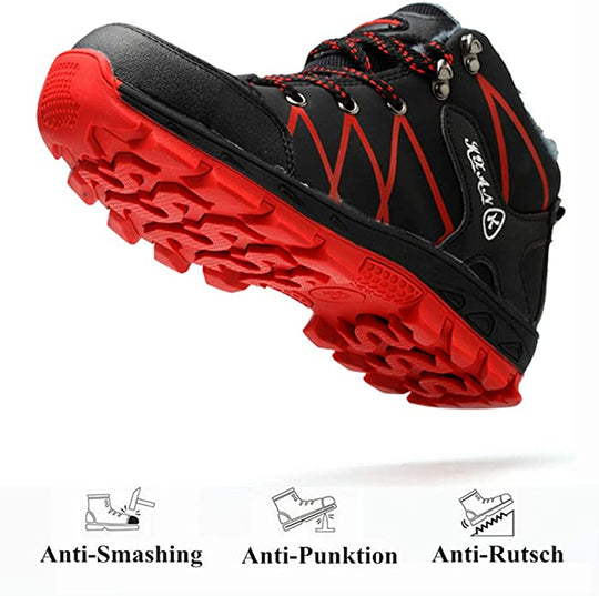 Anti-Smashing und Anti-Pannen Winter plus Samt Anti-Kälte  und Warm Sicherheitsschuhe EB