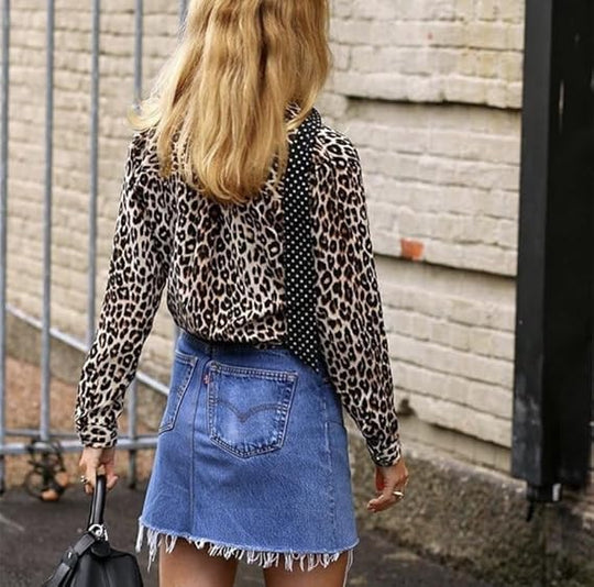 EB | Trendige Bluse Im Leo-Muster