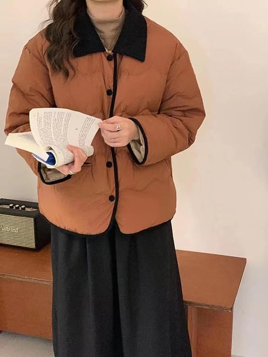 EB | Steppjacke mit Kragen und Knopfleiste