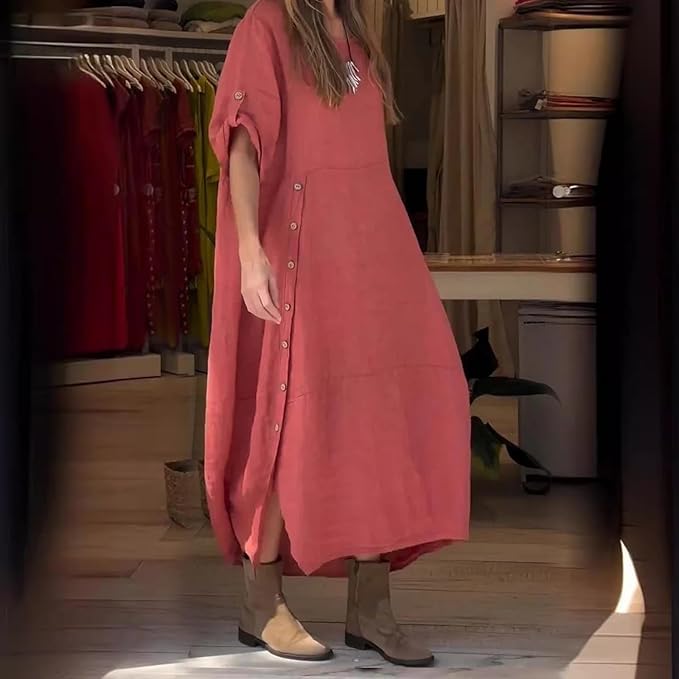 EB | Leinen Baumwolle Kleid