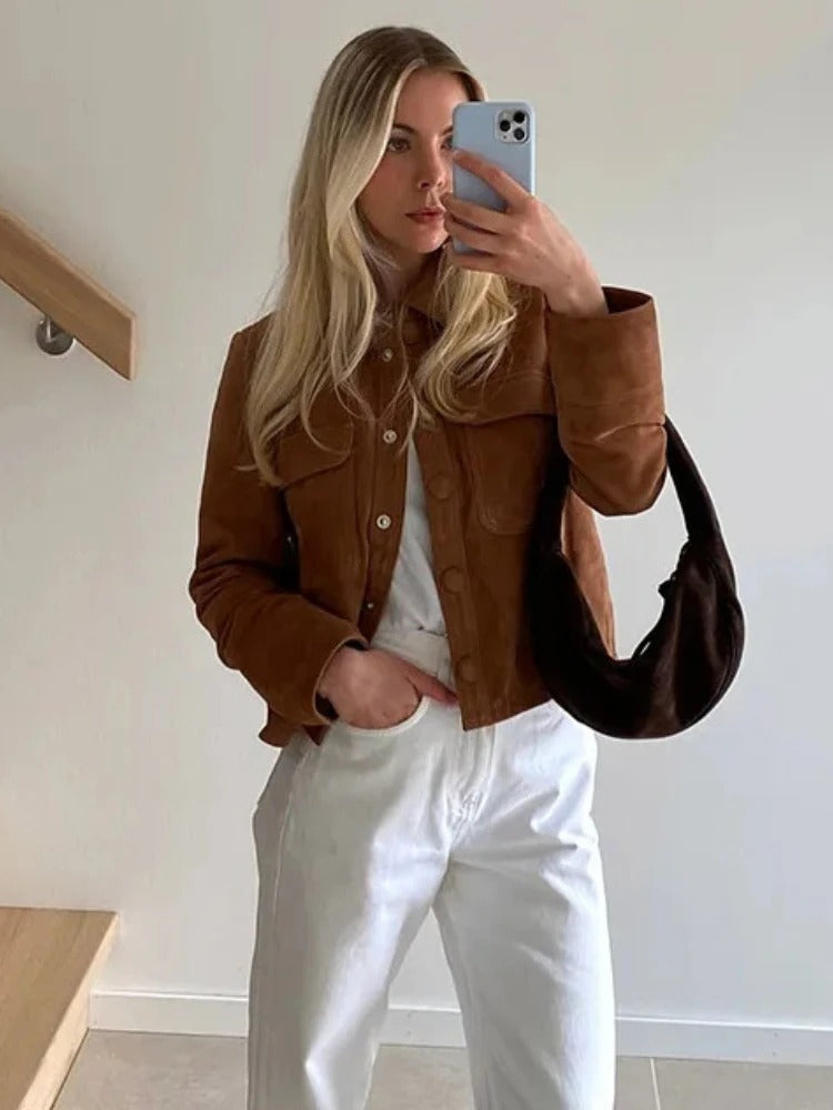 EB | Stylische Wildlederjacke für Damen