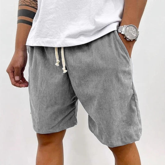 EB | Herren Casual Kordelzug Cord Shorts