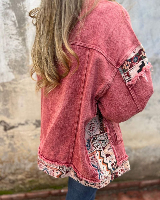 EB | Denim-Patchwork Freizeitjacke