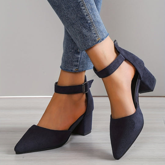 EB | Damen Sandalen mit Blockabsatz Schnürung, mit Knöchelriemen, Elegant