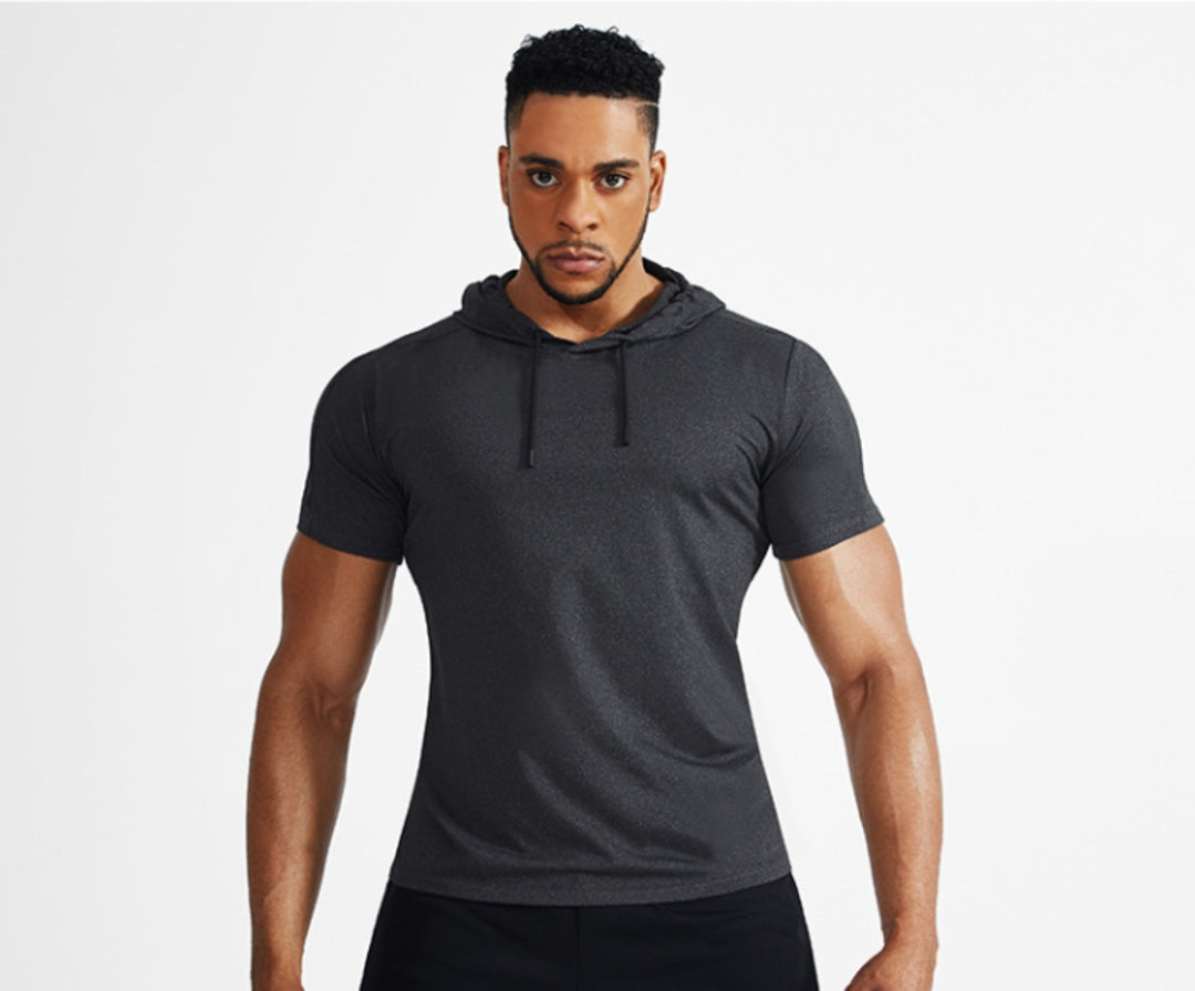 EB | Sport-Kapuzenpullover mit halben Ärmeln