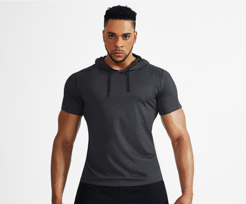 EB | Sport-Kapuzenpullover mit halben Ärmeln
