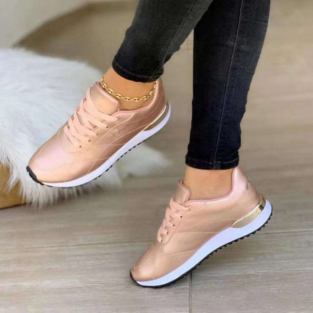 Komfortable Leder Damen-Sneakers EB