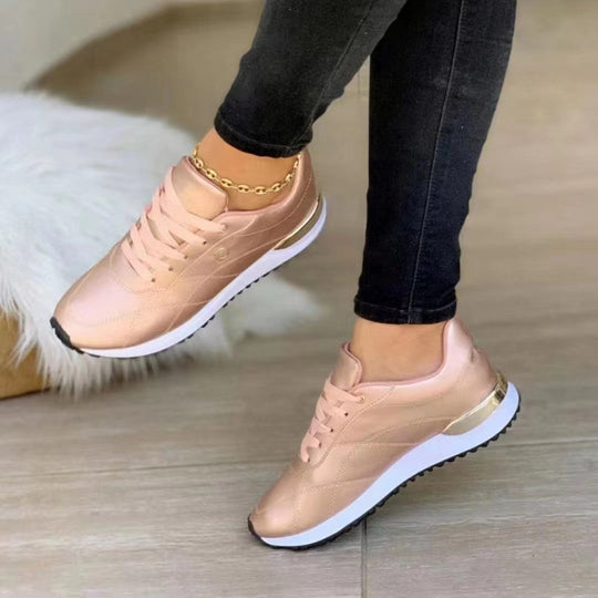 Komfortable Leder Damen-Sneakers EB