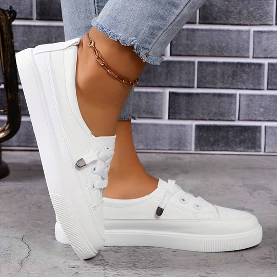 Damen Schnürung Orthopädische Flache Schuhe EB