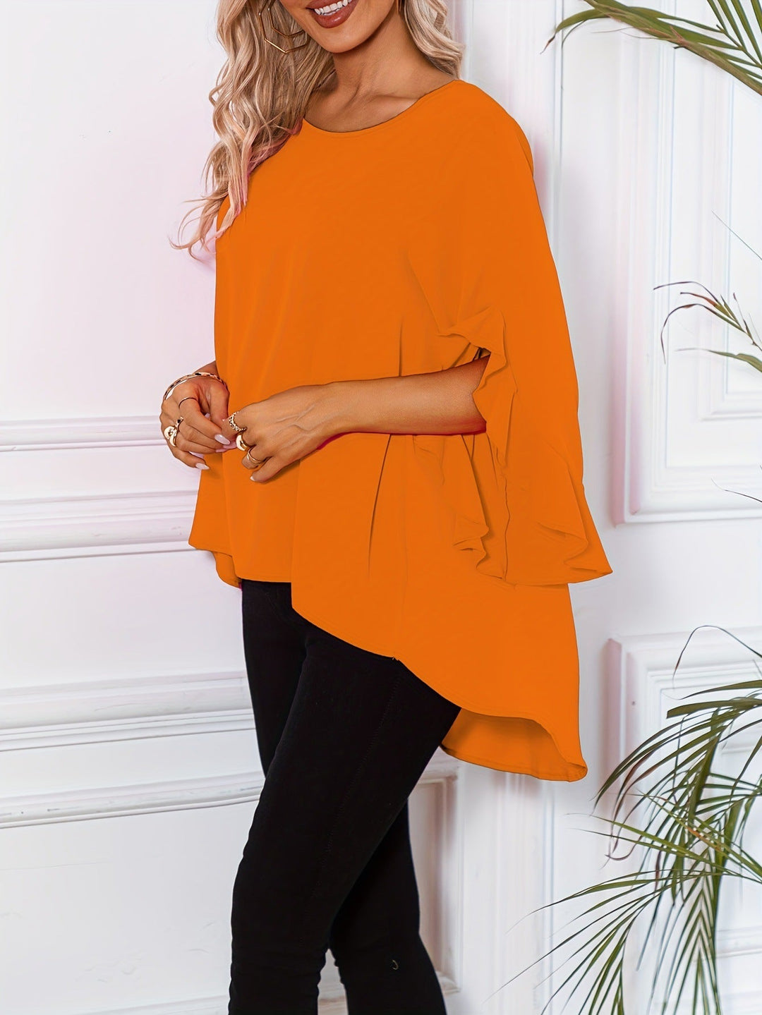 EB | Bluse mit Rundhalsausschnitt für Den Frühling