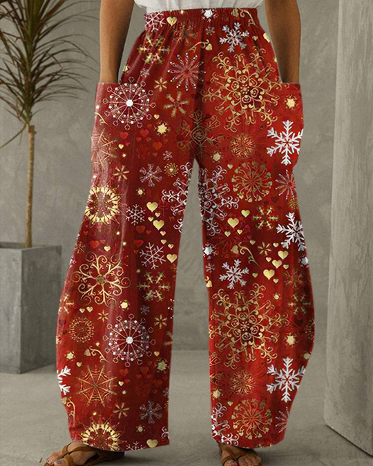 EB | Weihnachtsdruck Freizeit Hose