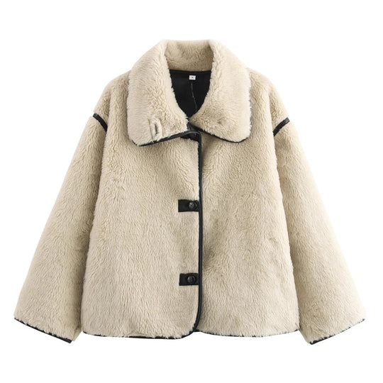 EB | Gemütliche Teddyjacke mit Klassischem Kragen