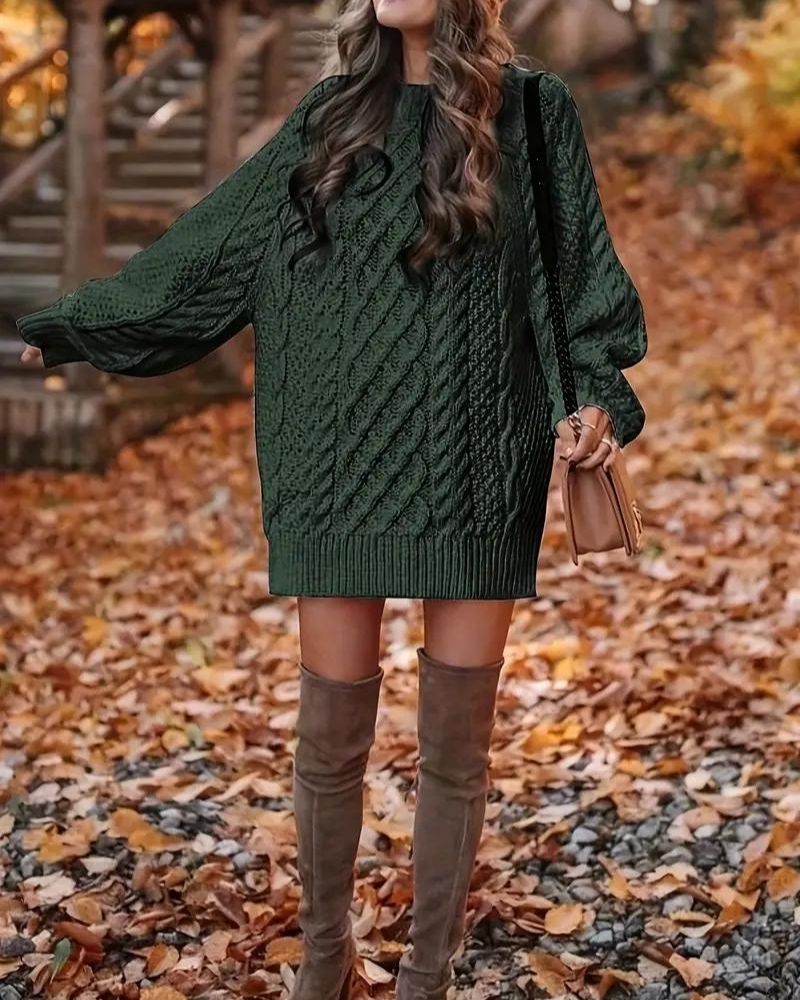 EB | Kabelstrick Langarmkleid