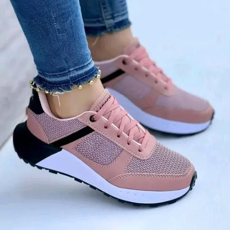 Rosafarbene Sportliche DamenSneaker EB