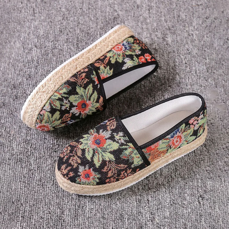 Vintage Plattform Slip-On Schuhe EB