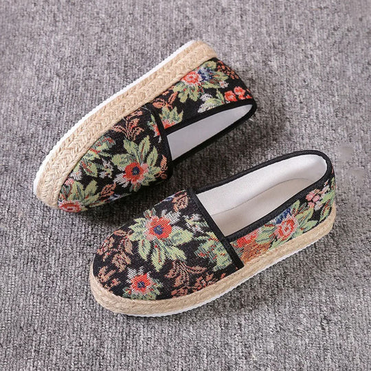 Vintage Plattform Slip-On Schuhe EB