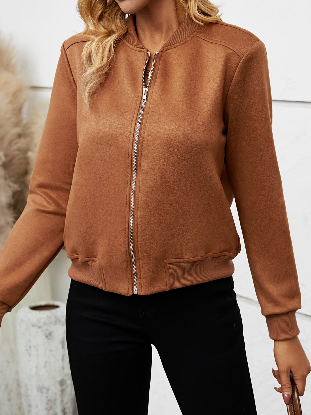 EB | Damen Zip-Up Freizeit Bomberjacke