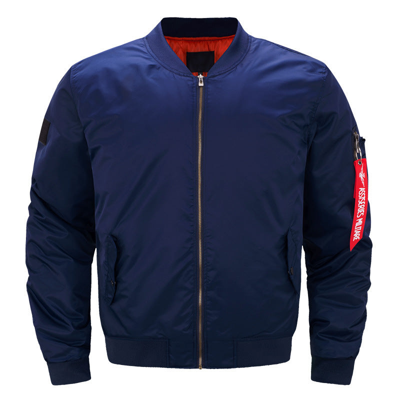 Men's  padded bomber jacket with contrast quilted lining sleeve zip utility pocket and ribbed trims EB