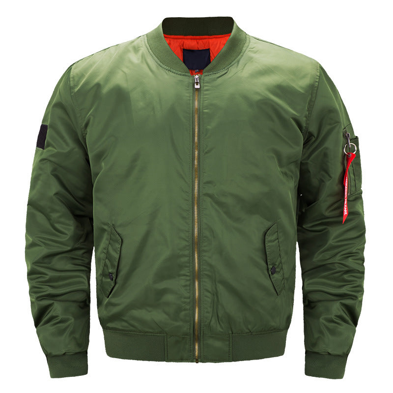 Men's  padded bomber jacket with contrast quilted lining sleeve zip utility pocket and ribbed trims EB