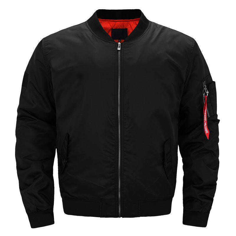 Men's  padded bomber jacket with contrast quilted lining sleeve zip utility pocket and ribbed trims EB