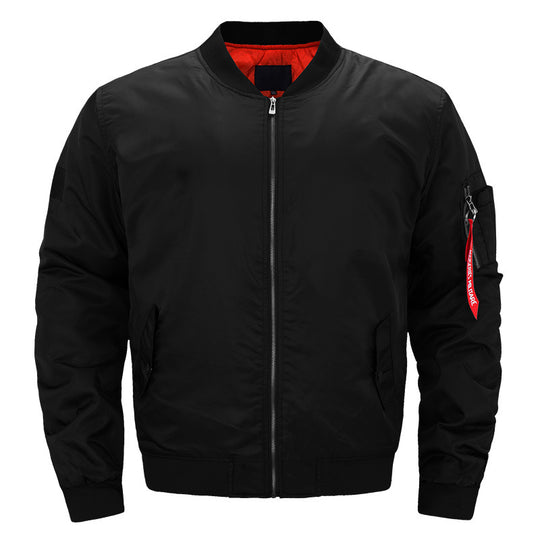 Men's  padded bomber jacket with contrast quilted lining sleeve zip utility pocket and ribbed trims EB