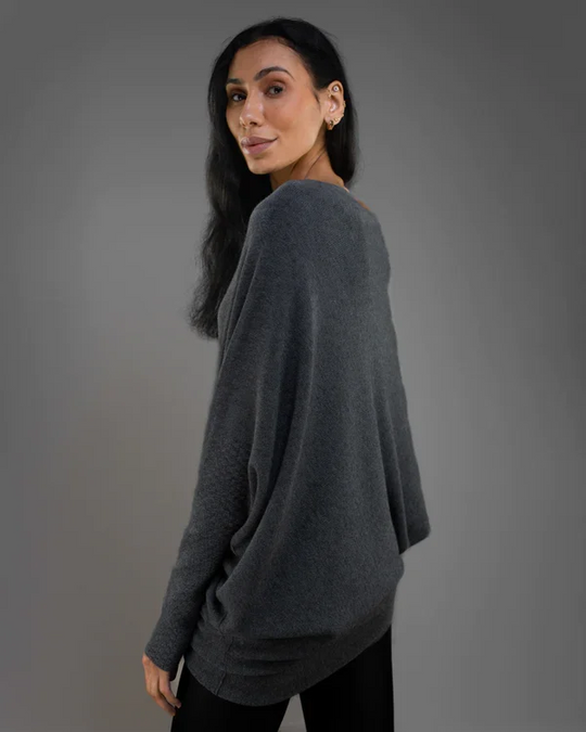 EB | Asymmetrisch Drapierter Pullover