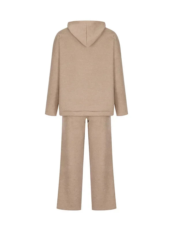 EB | Luxus Frau Hoodie Gestreiftes Set