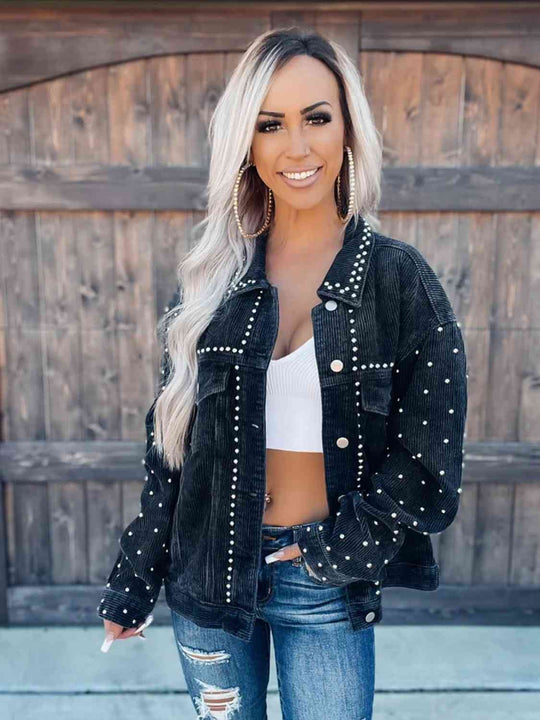 EB | Nietenkragenknopfhemdjacke