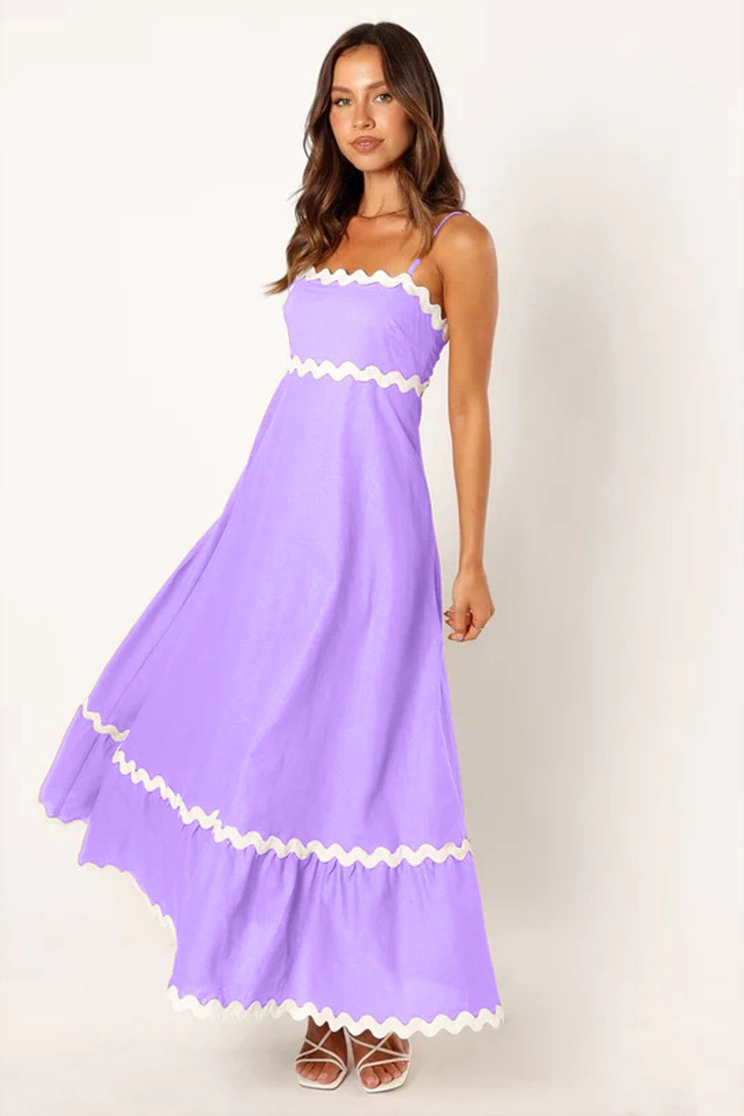 EB | Einfarbiges Spitzen-Hosenträger-Röhrentop-Kleid