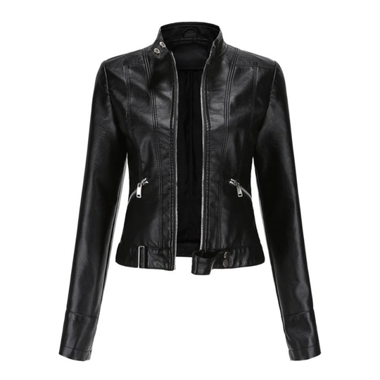 EB | Reißverschluss Kurze Biker Jacke - Langarm