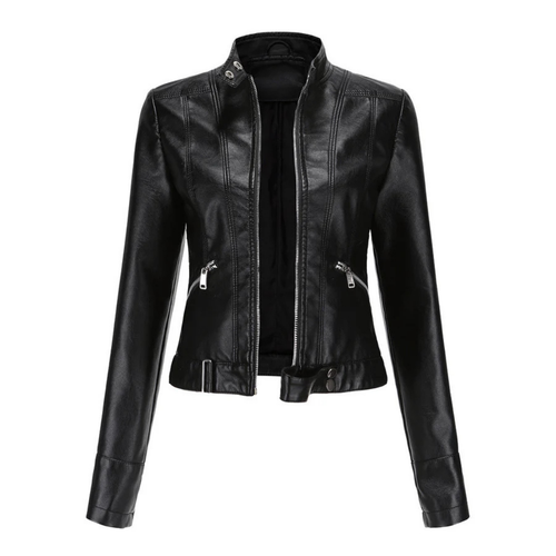 EB | Reißverschluss Kurze Biker Jacke - Langarm
